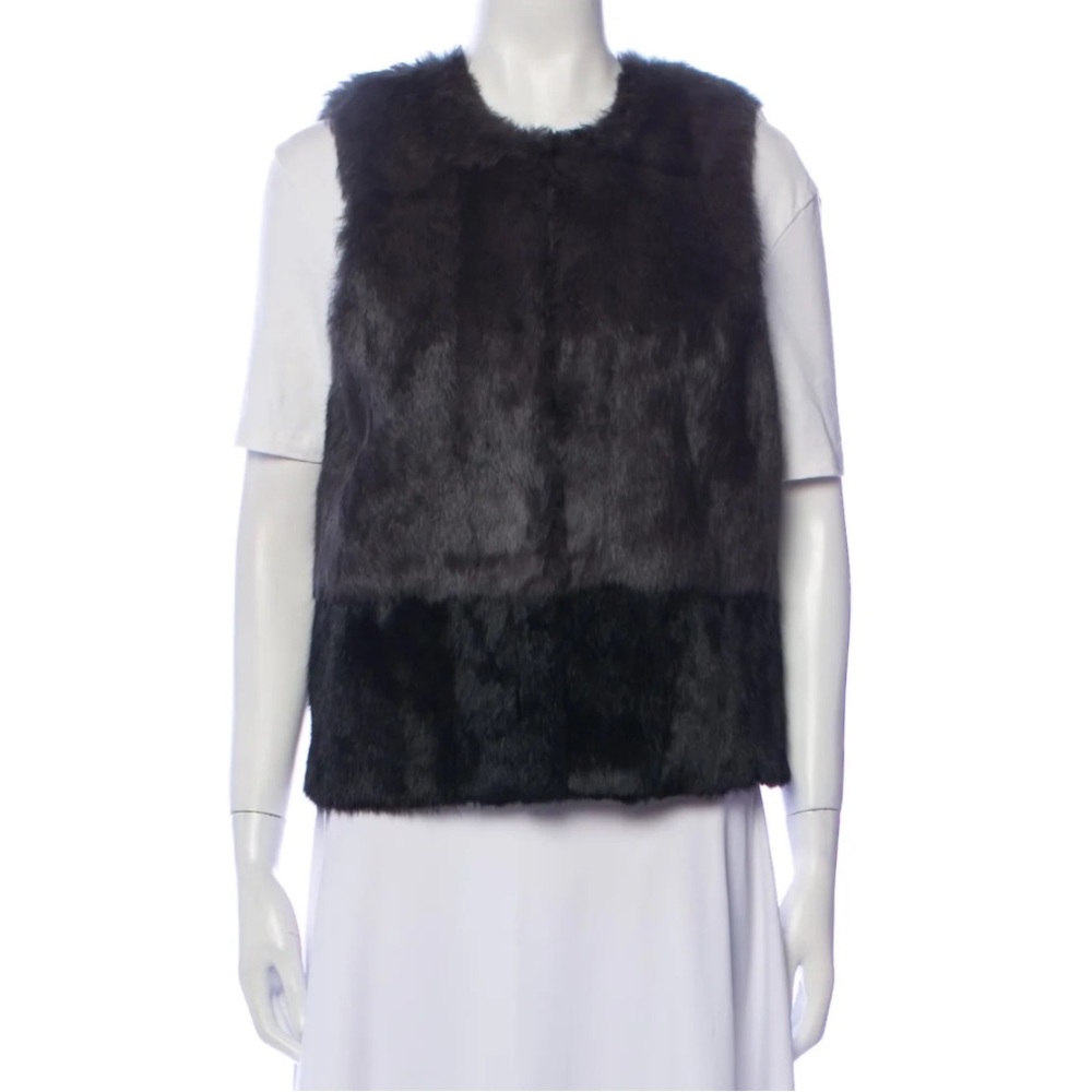 Joie Two Toned Rabbit Fur Vest
